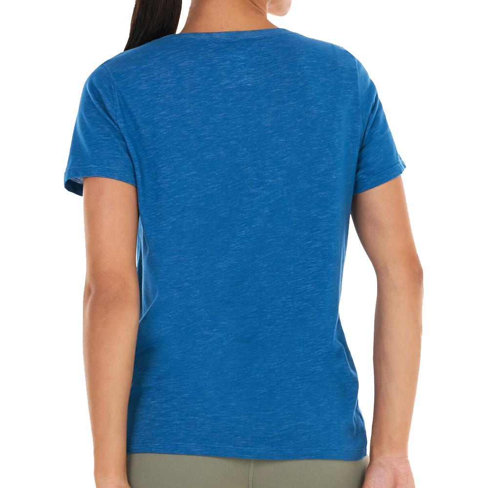 Camiseta Nike Script Azul, Mujer ver 2