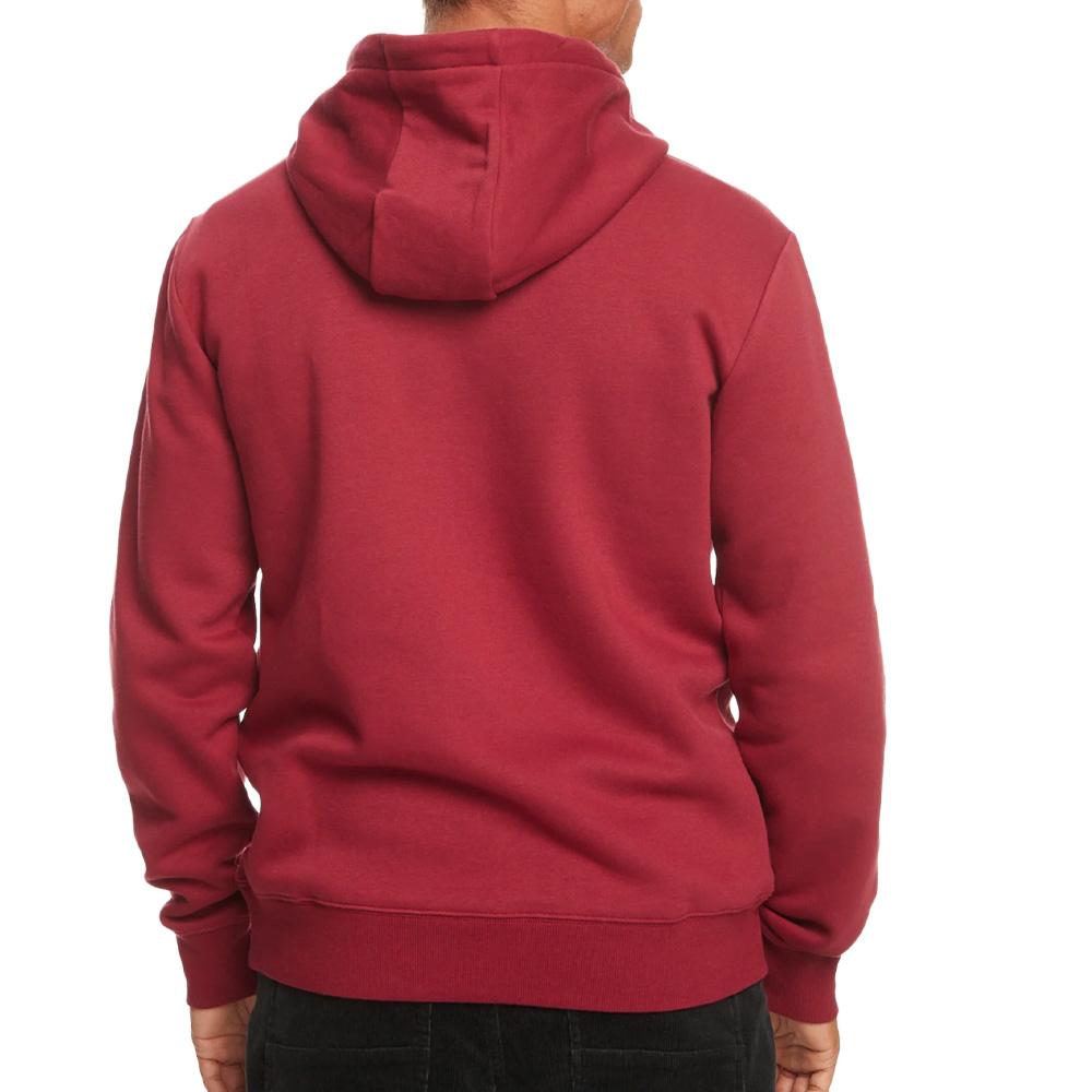 Sudadera roja para hombre Quiksilver Biglogohood ver 2