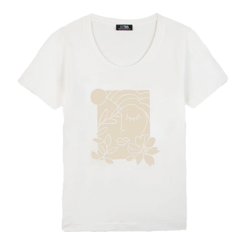 T-shirt Blanc Femme TBS OSIATTEE pas cher