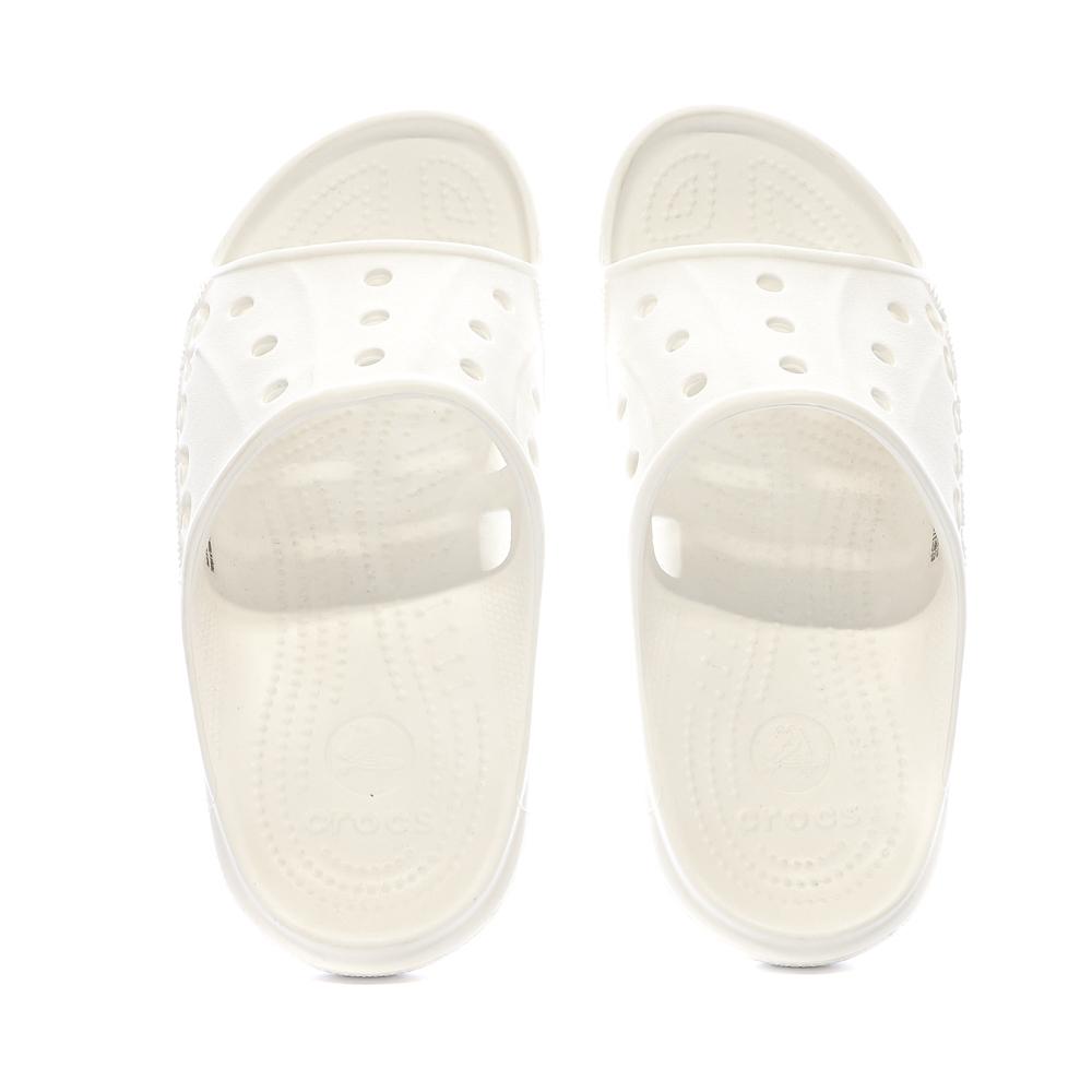 Claquettes Crocs Blanches Homme Baya Slide U vue 3