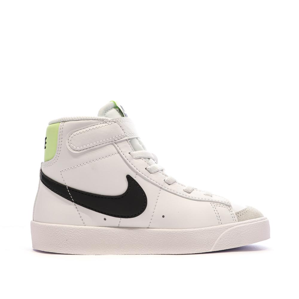 Baskets Blanches/Noires Garçon Nike Blazer Mid '77 vue 2