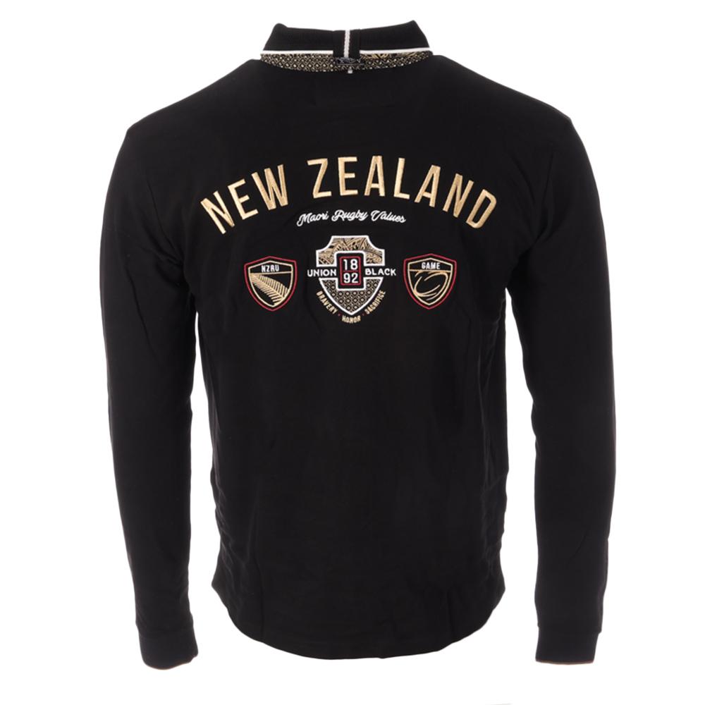 Polo Manches Longues Noir Homme RMS26 Rugby vue 2