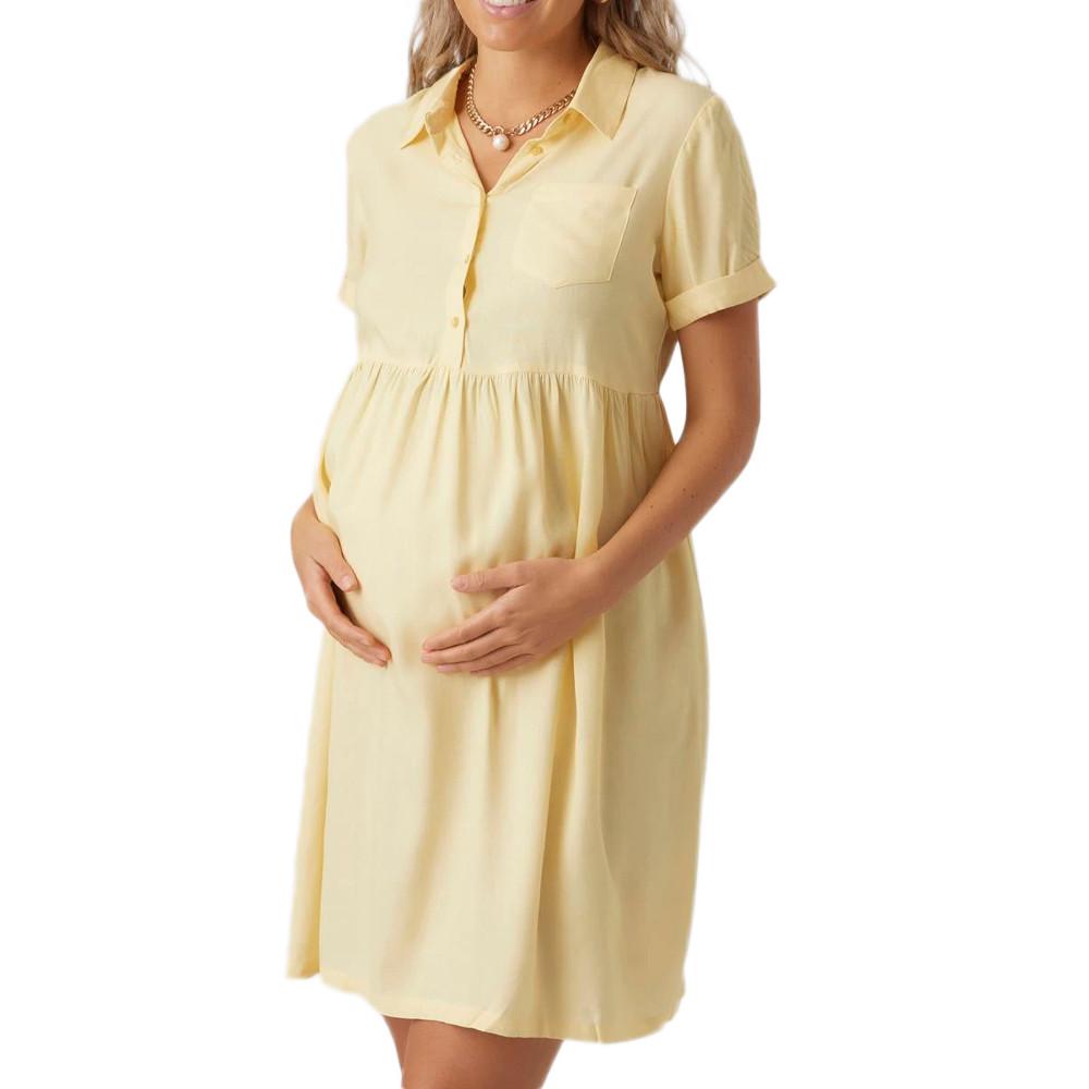 Robe Jaune Femme Mamalicious Lia pas cher