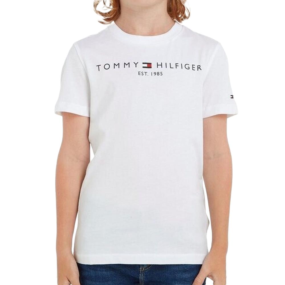 T-Shirt Blanc Garçon Tommy Hilfiger Essentialpol pas cher