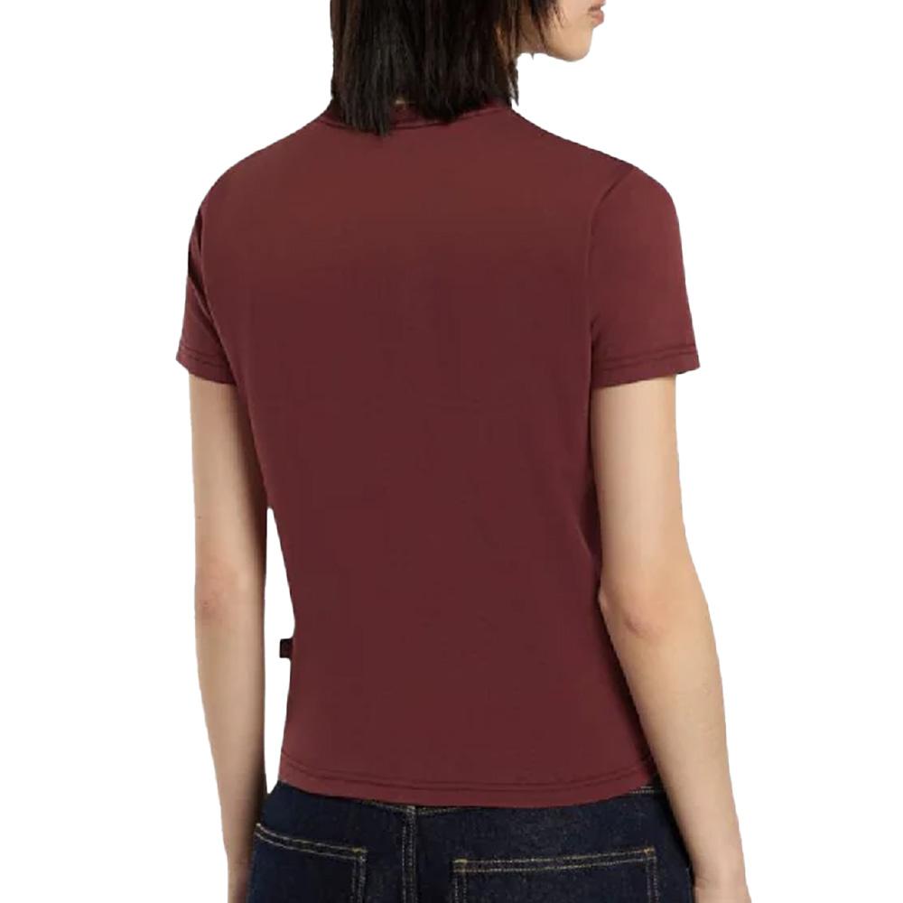 Camiseta Dickies Maple Roja de Mujer ver 2
