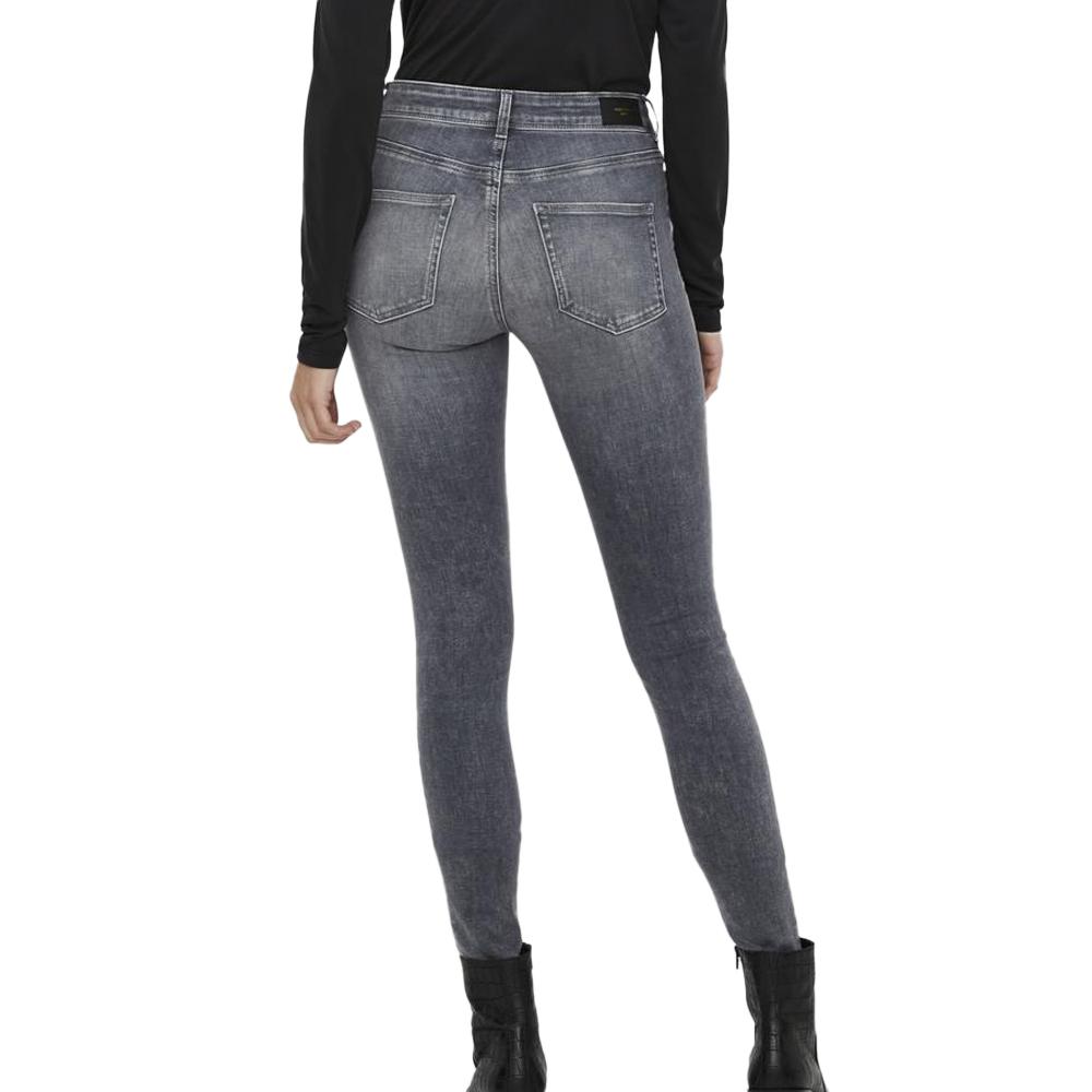 Jean Gris Slim Femme Vero Moda Lux vue 2