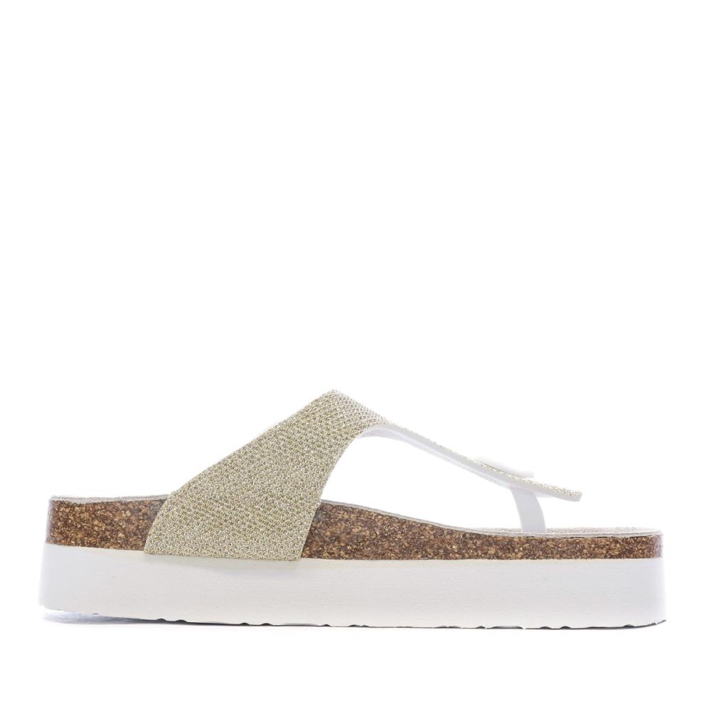 Sandales Doré Femme Beppi Casual Slipper vue 2