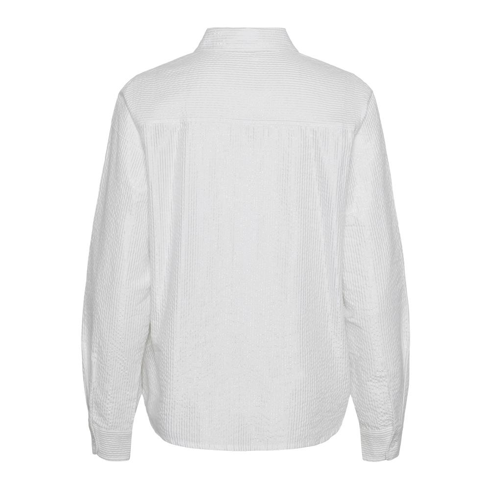 Chemise Blanche/Argenté Femme Pieces Cirene vue 2