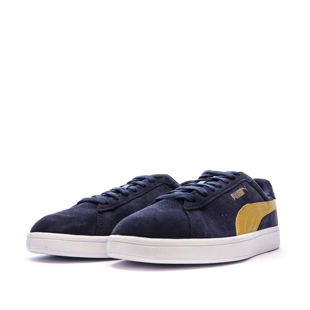 Zapatillas deportivas azul marino/amarillas para hombre Puma Smash 3.0 ver 6