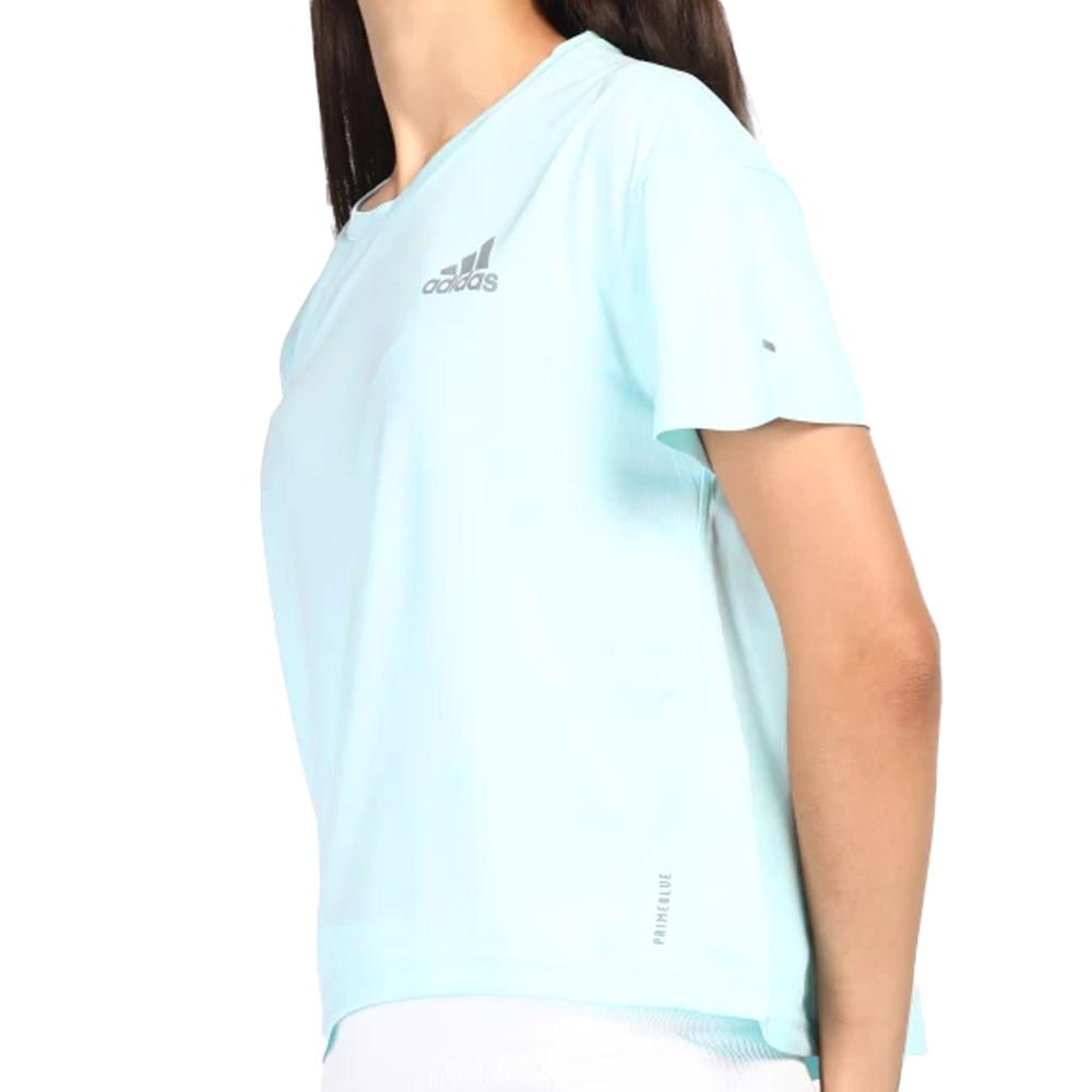 T-shirt de running Bleu clair Femme Adidas Primeblue pas cher