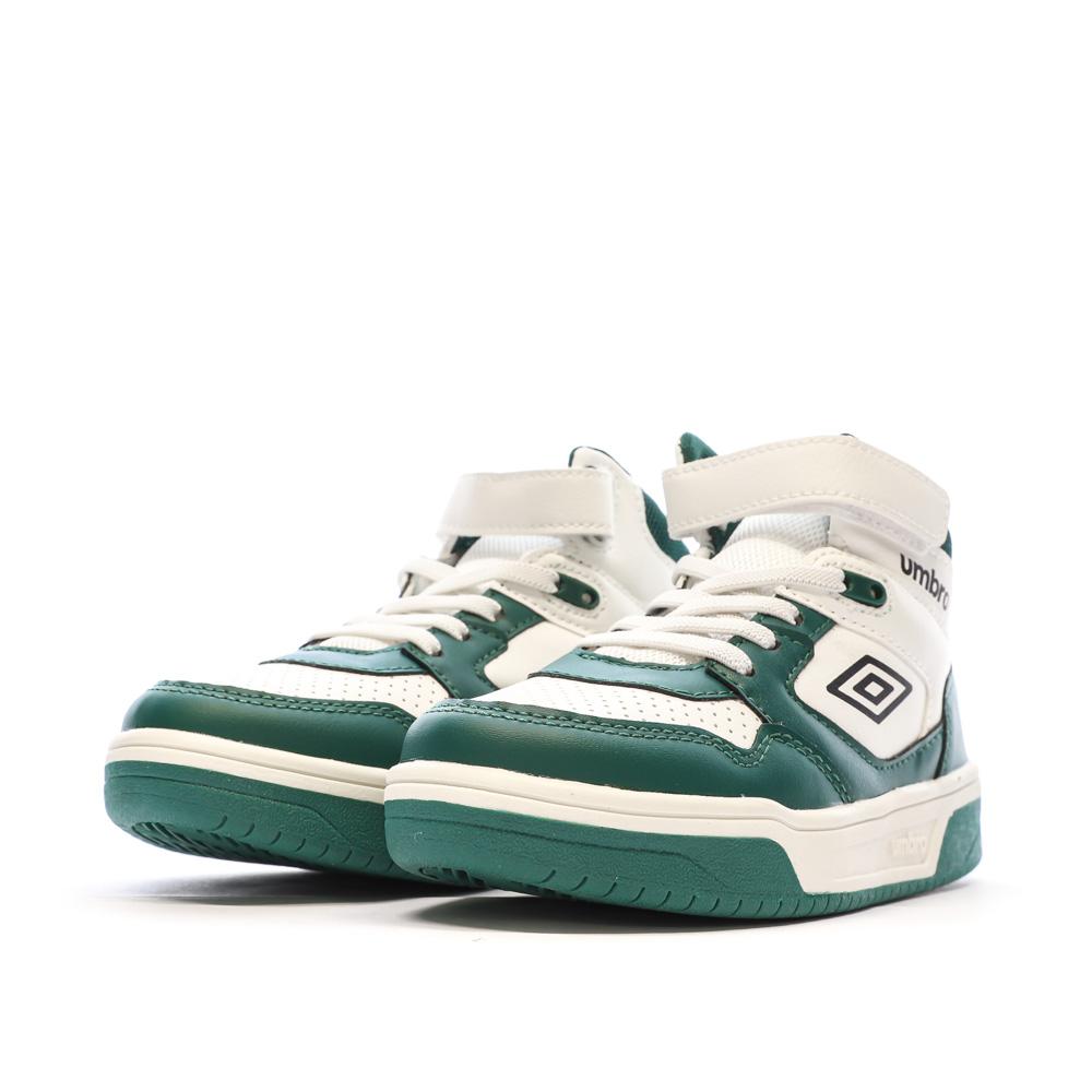 Baskets Vertes/Blanches Garçon Rouge Umbro Olly Vlc vue 6