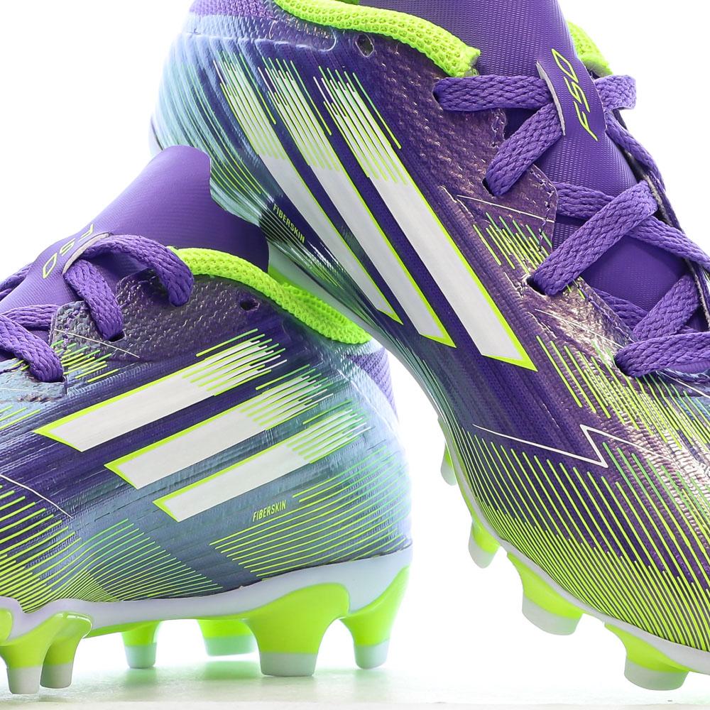 Zapatillas de deporte moradas/verdes para niño Adidas F50 League ver 7