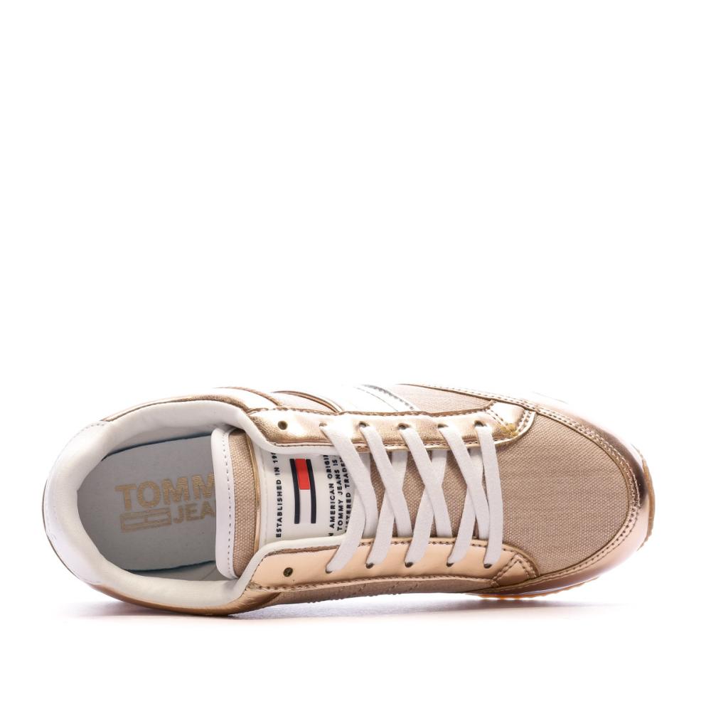 Baskets Rose Gold Femme Tommy Hilfiger Casual Retro vue 4