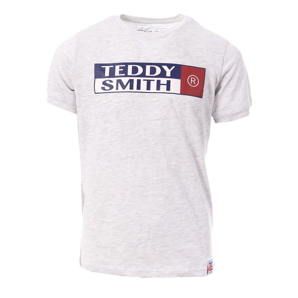 T-shirt Bleu Gris enfant Teddy Smith Tozo pas cher