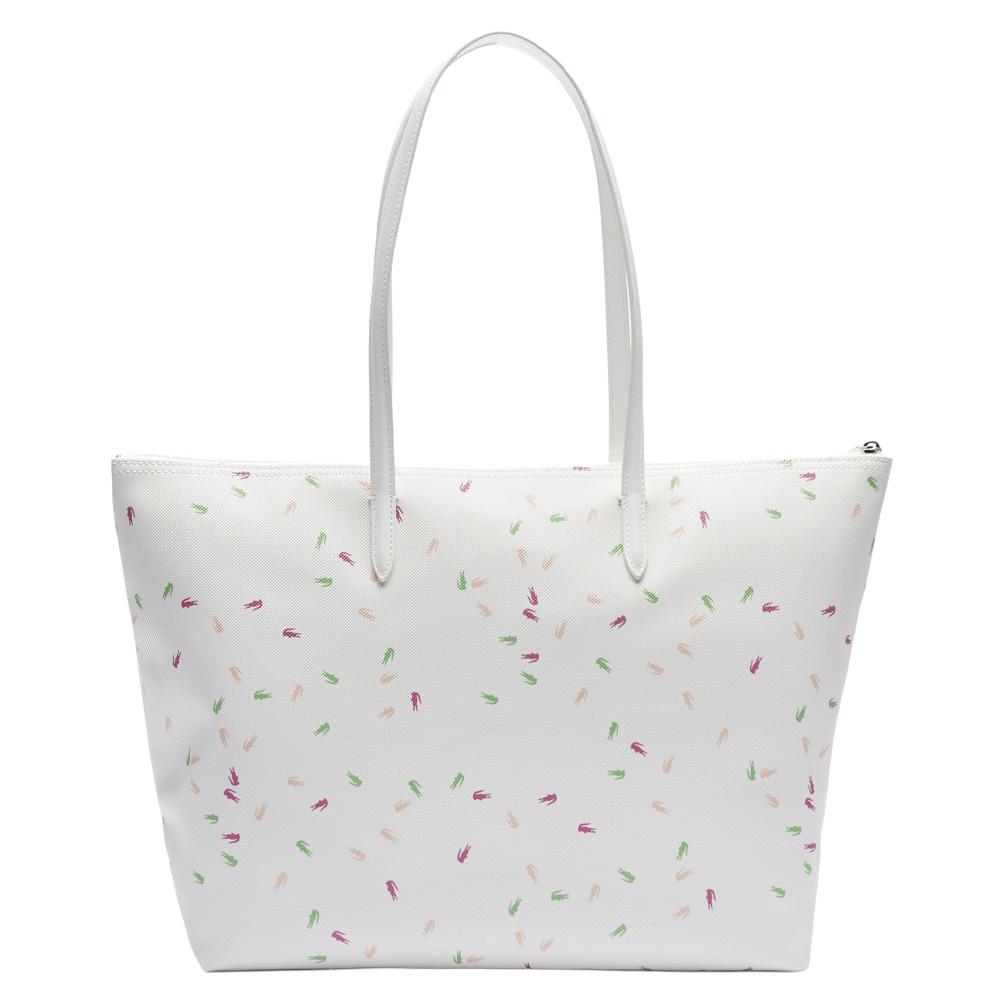 Sac à Main Blanc Femme Lacoste confetti vue 2