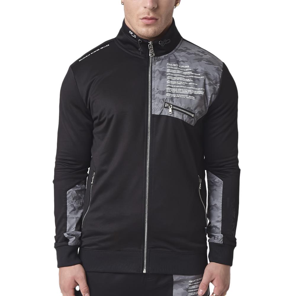 Veste Noire Homme Project X Paris Reflect pas cher