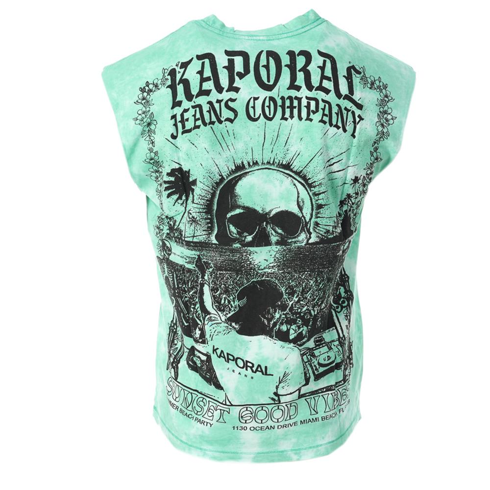 T-Shirt Vert Homme Kaporal TANKH25M10 vue 2