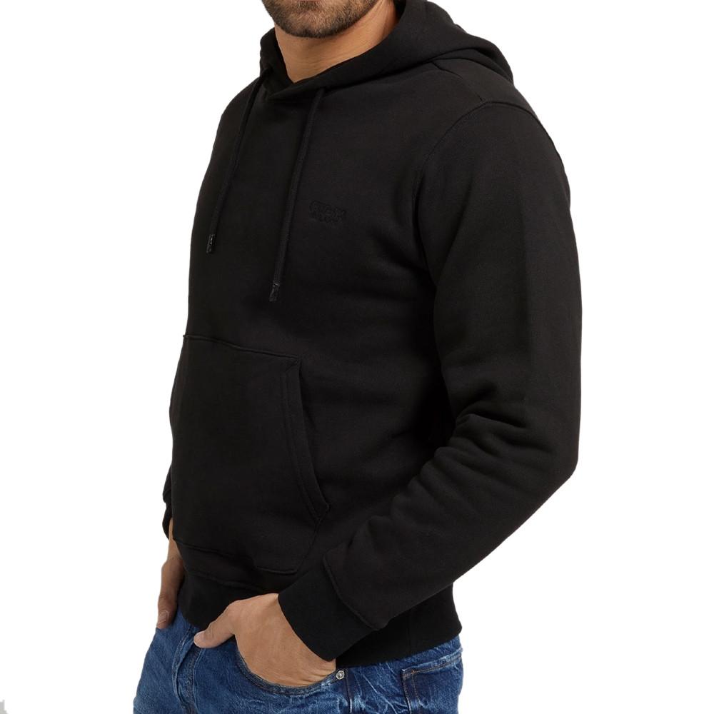 Sweat à capuche Noir Homme Guess Ander pas cher