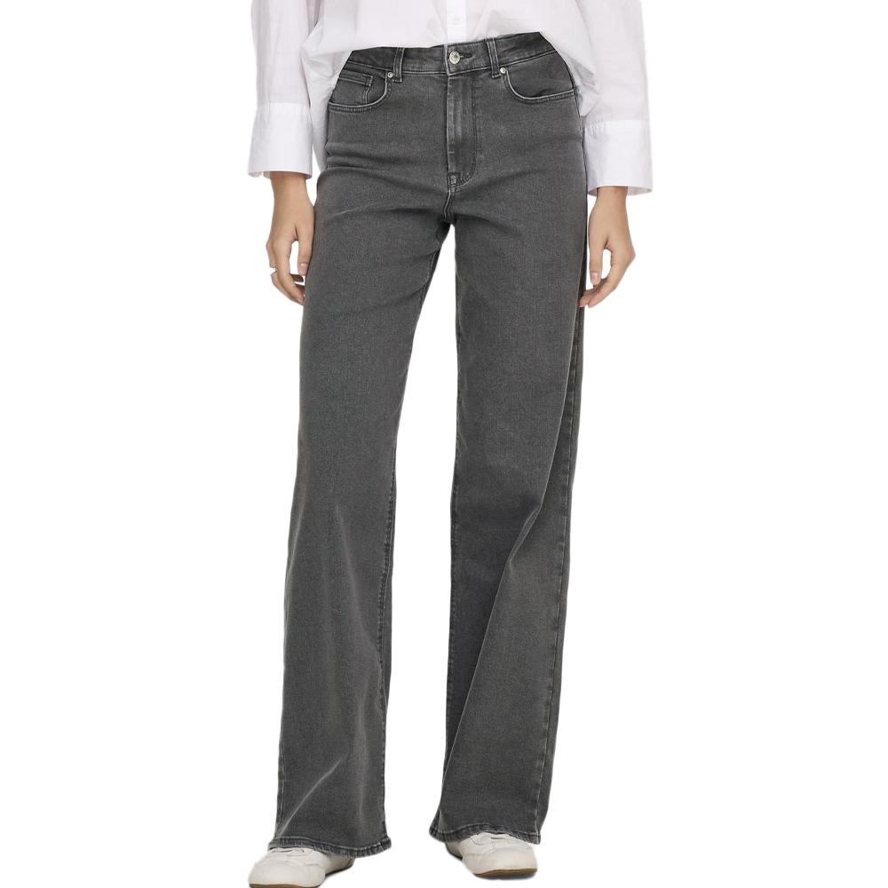 Jean Droit Gris Femme Only Sanna pas cher