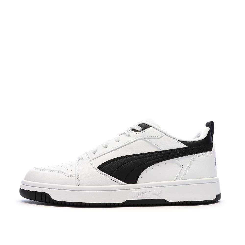 Baskets Blanc/Noir Femme Puma Rebound V6 Low pas cher