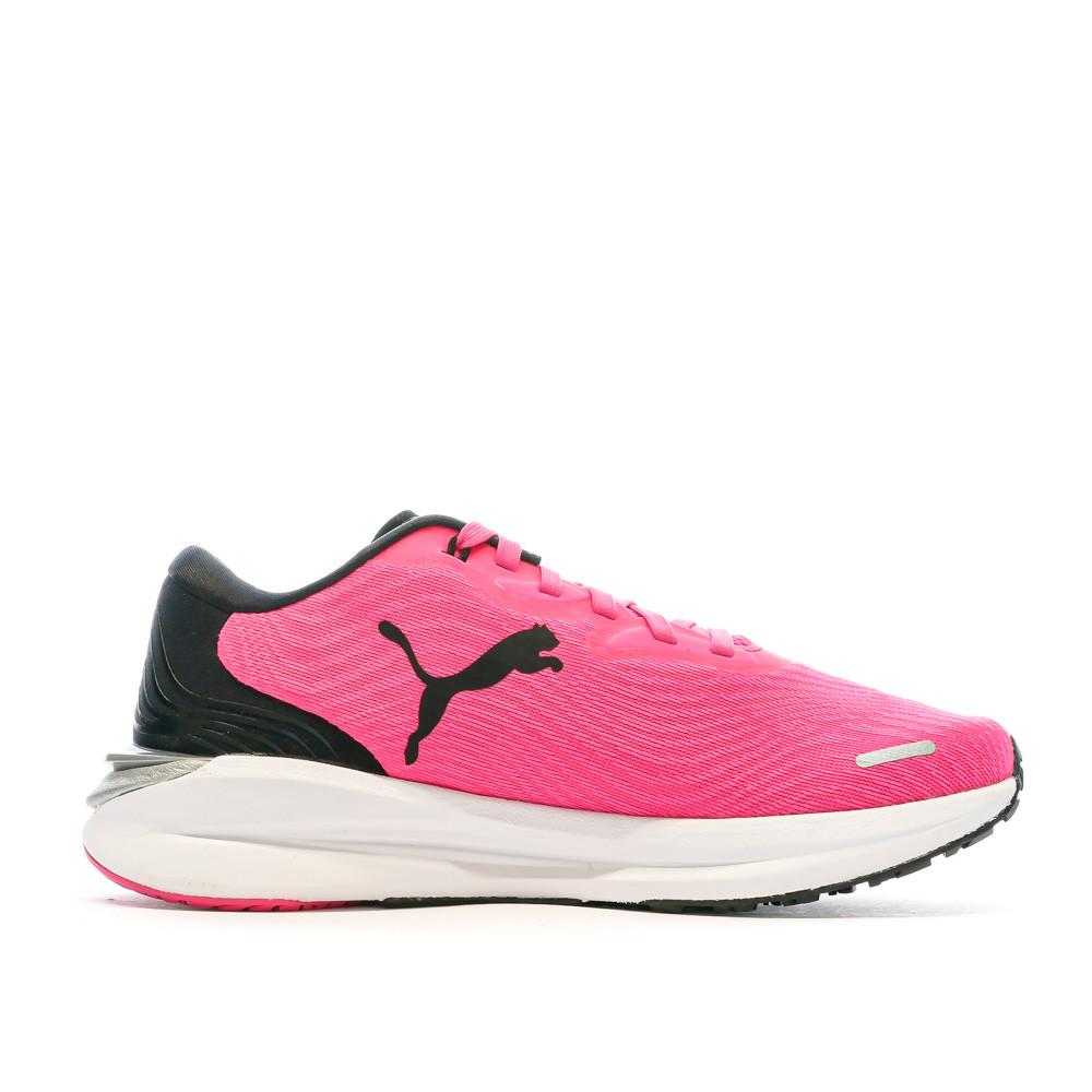 Chaussures de Running Rose/Noire Femme Puma Electrify Nitro vue 2