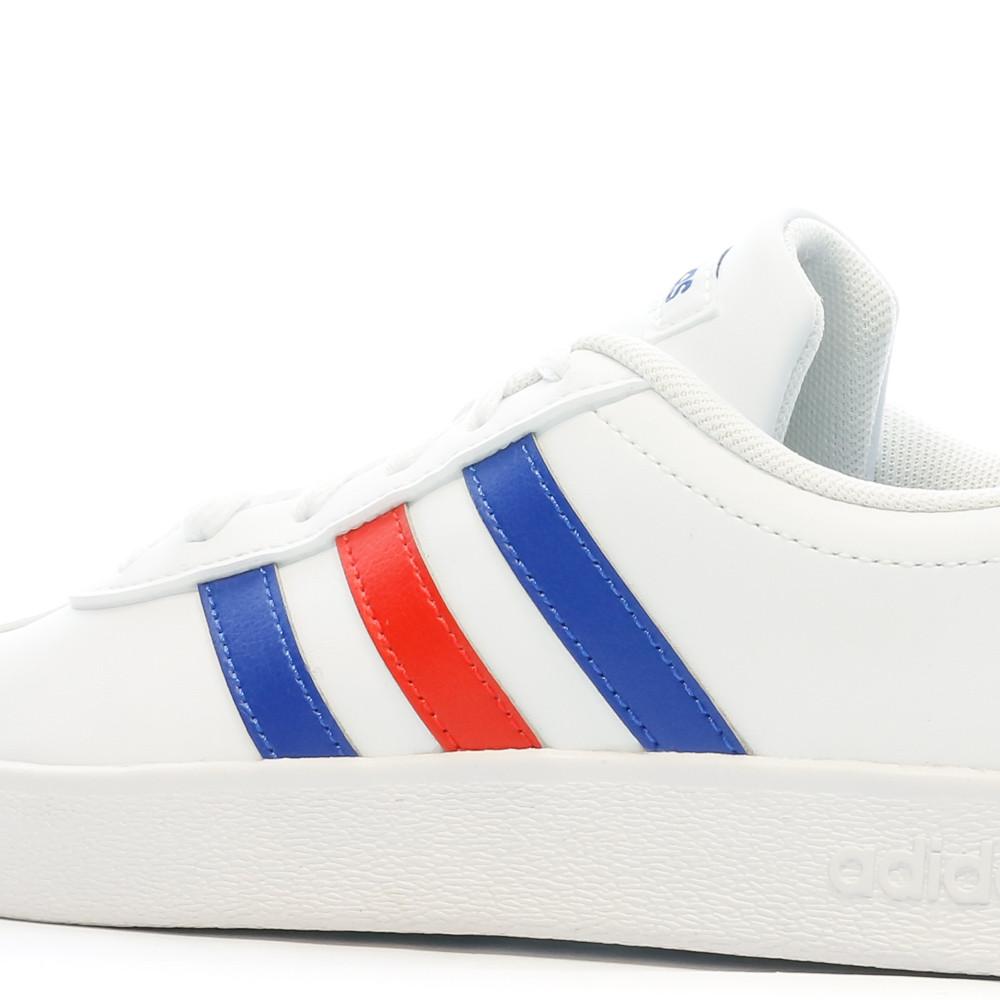 Baskets Blanches Garçon Adidas Vl Court 2.0 K vue 7