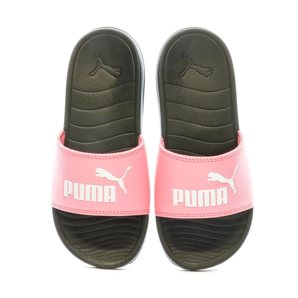 Claquettes Rose/Noire Fille Puma Popcat 20 vue 3