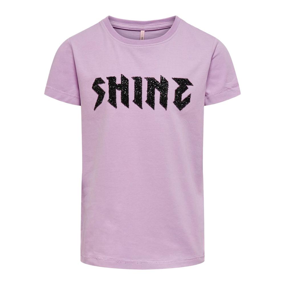 T-shirt Violet Fille Kids Only Julla pas cher