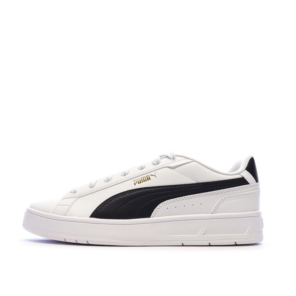 Baskets Blanches/Noires Homme Puma Court Classico pas cher