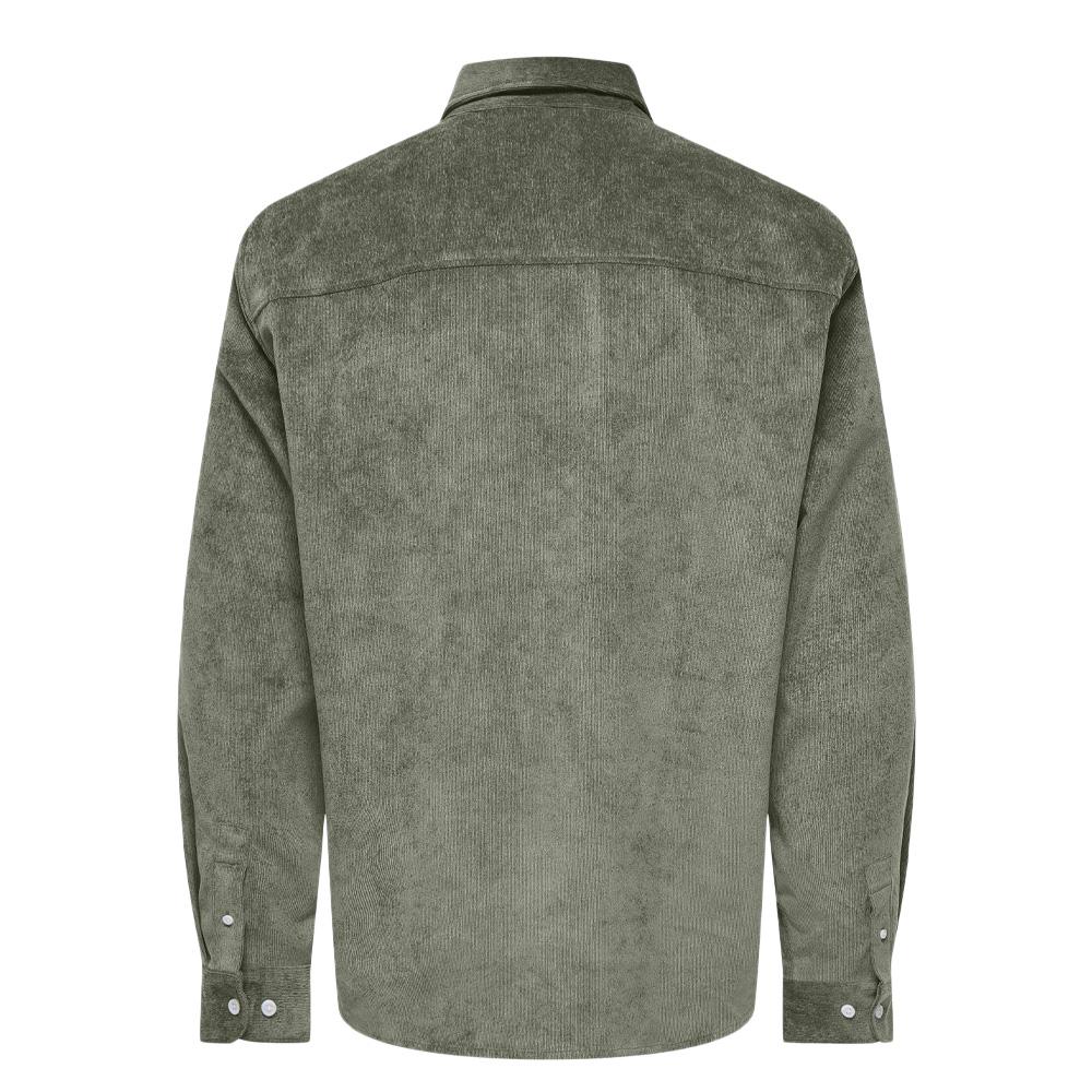 Chemise Verte Homme Only & Sons Washd vue 2