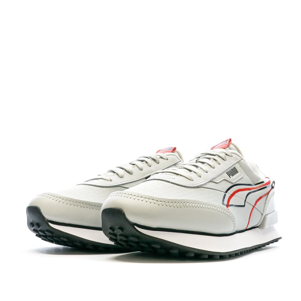 Baskets Gris/Noir/Rouge Homme Puma Future Rider Twofold vue 6