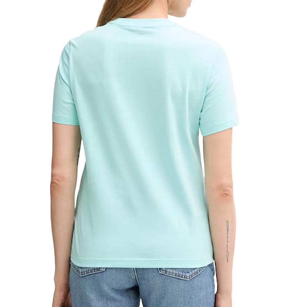 Türkisfarbenes T-Shirt für Frauen Calvin Klein Jeans Classic Boxed Ansicht 2