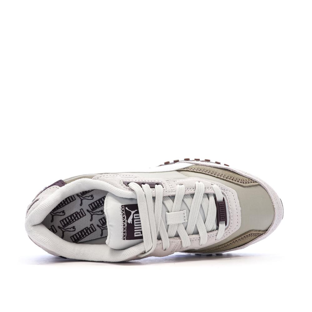Baskets Grises/Blanc Homme Puma Blktop vue 4