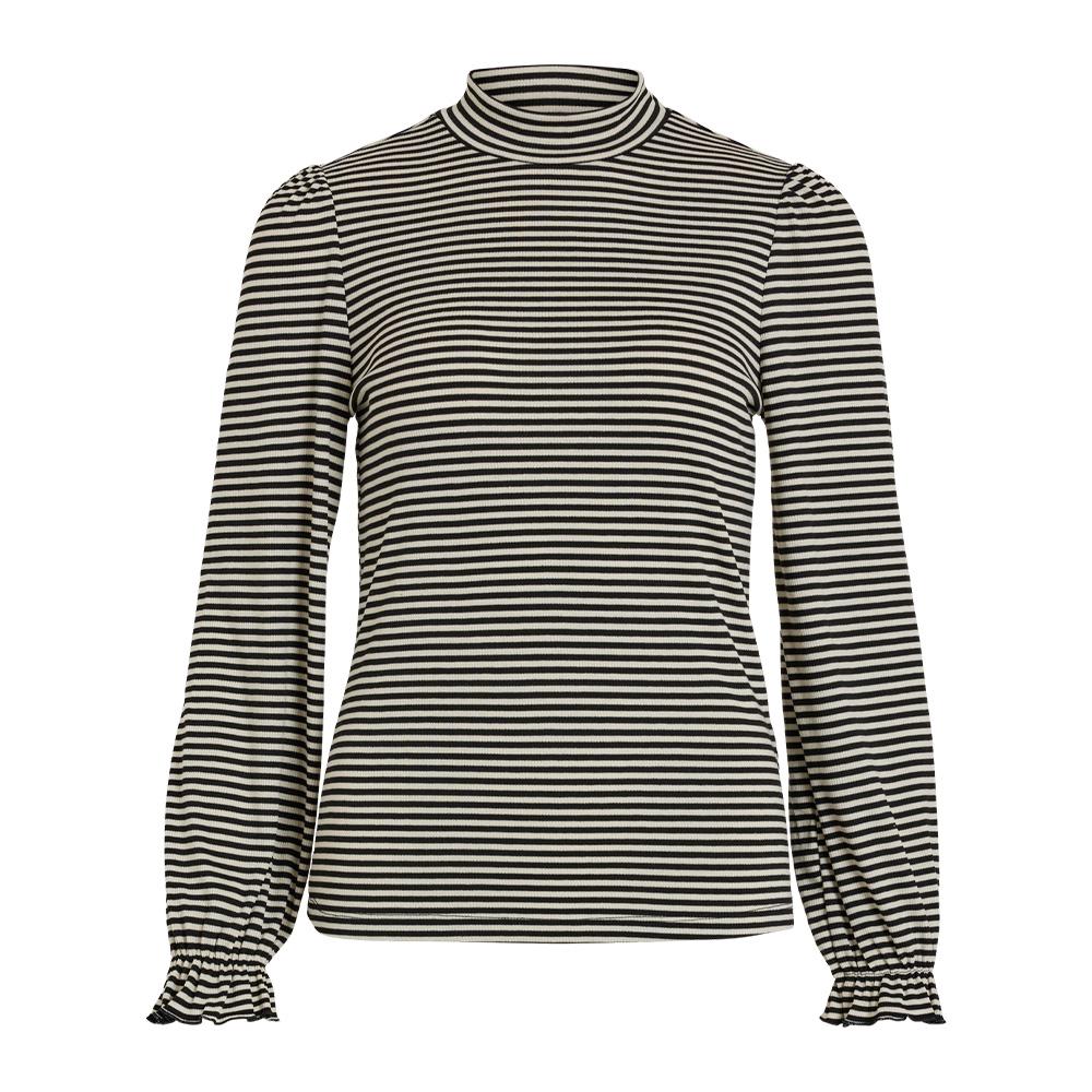 Pull Noir/Blanc Femme Vila Visabia pas cher