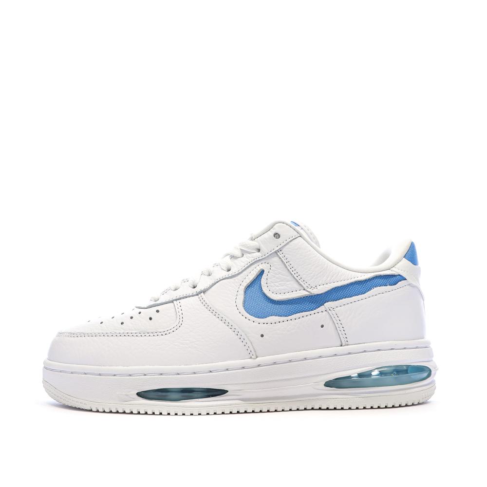 Air Force 1 Baskets Blanches/Bleu Homme Nike pas cher