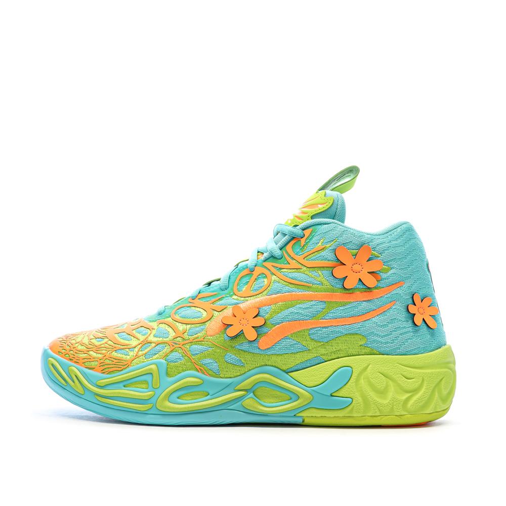 Chaussures de Basketball Turquoise/Vert Homme Puma Mb.04 Scooby Doo pas cher