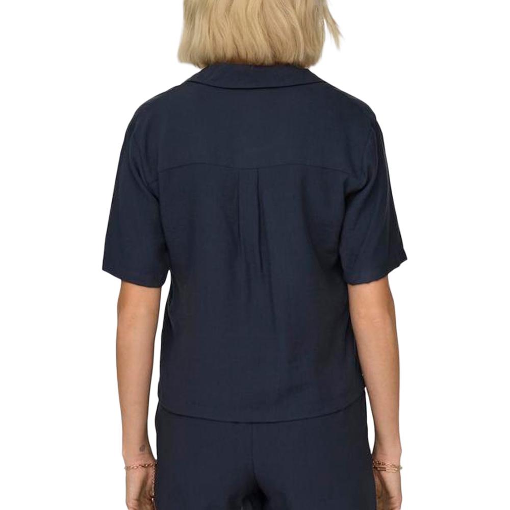Chemise Manches Courtes Marine Femme JDY Silas vue 2