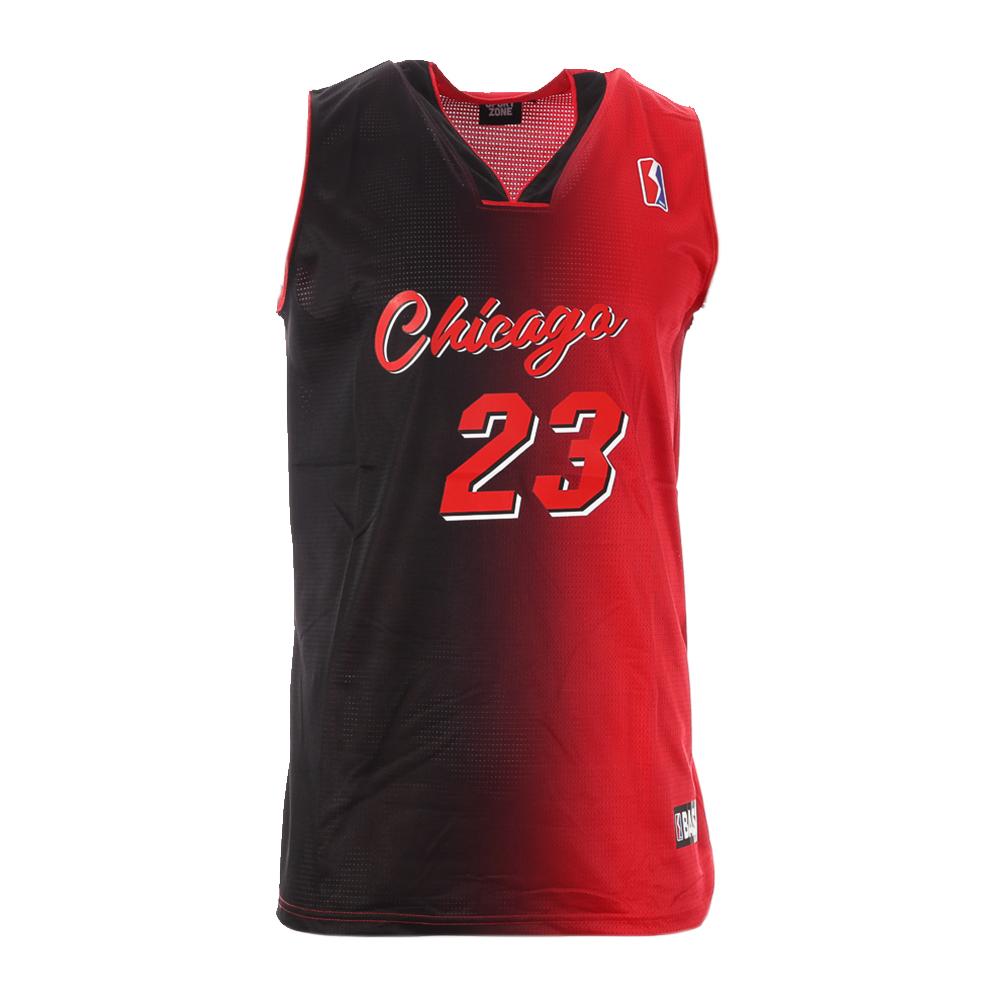 Chicago Maillot Rouge/Noir Homme Sport Zone Tank 23 pas cher