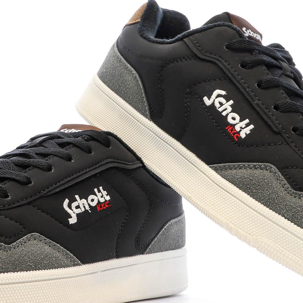 Baskets Noires Homme Schott Titan vue 7