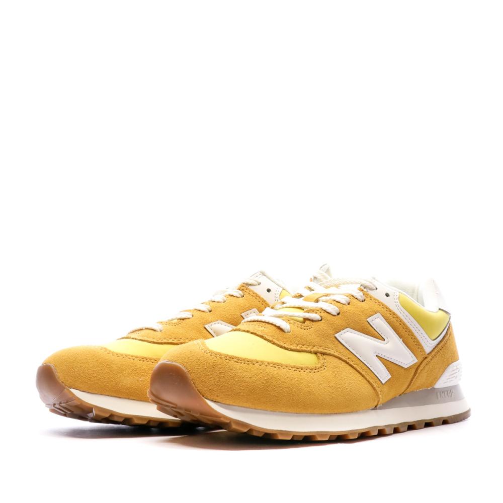 Baskets Jaunes Mixte New Balance 574 vue 6