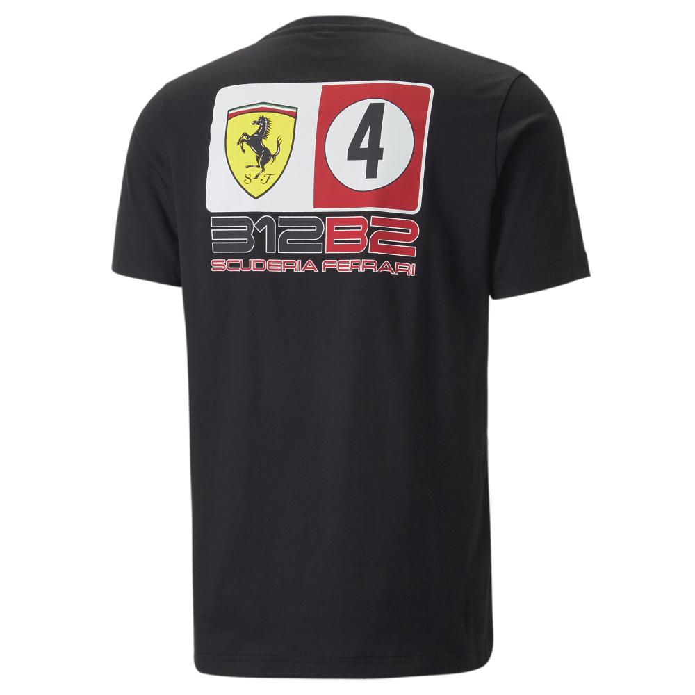T-Shirt Noir Homme Puma Ferrari Race vue 2