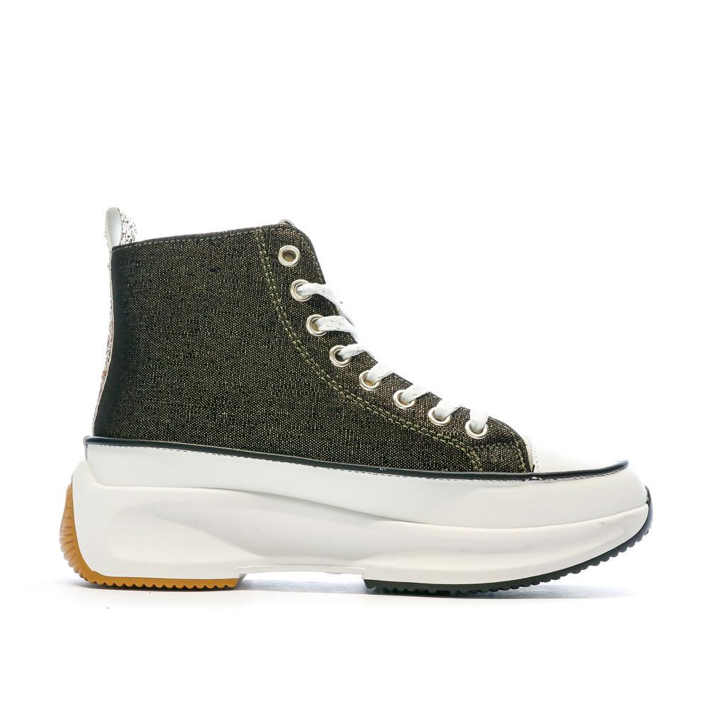 Baskets Noir/Doré Femme Kaporal Christa vue 2