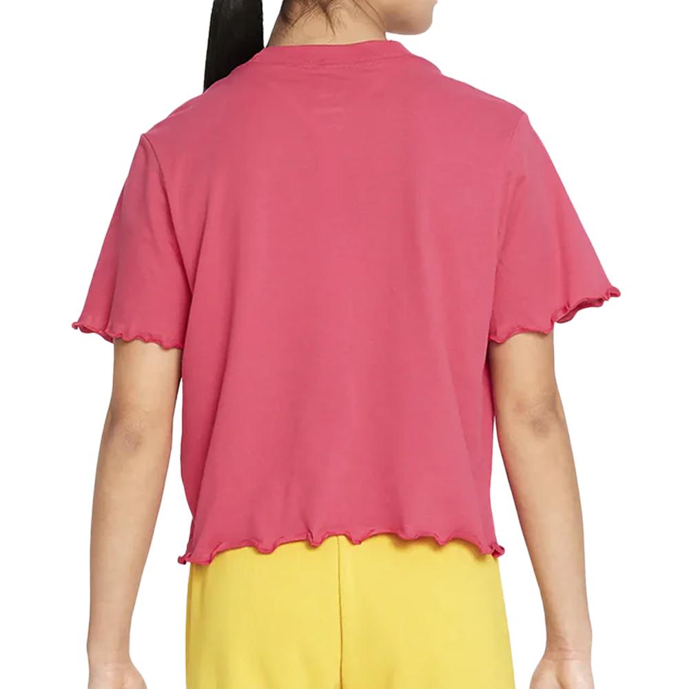 T-shirt Rose Fille Nike Energy Boxy Frilly vue 2