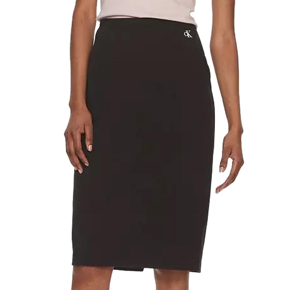 Jupe Noire Femme Calvin Klein Jeans Archival Milano pas cher