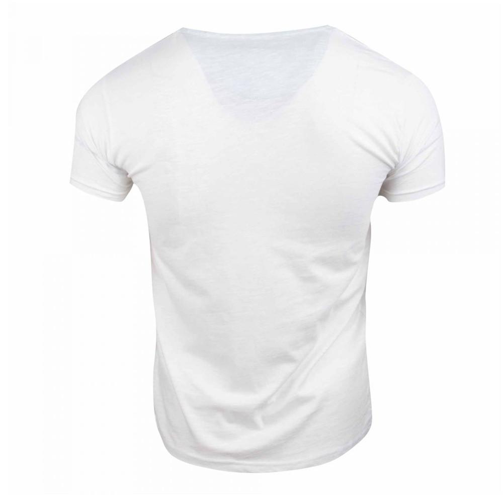 T-shirt Blanc Homme La Maison Blaggio Madisson vue 2