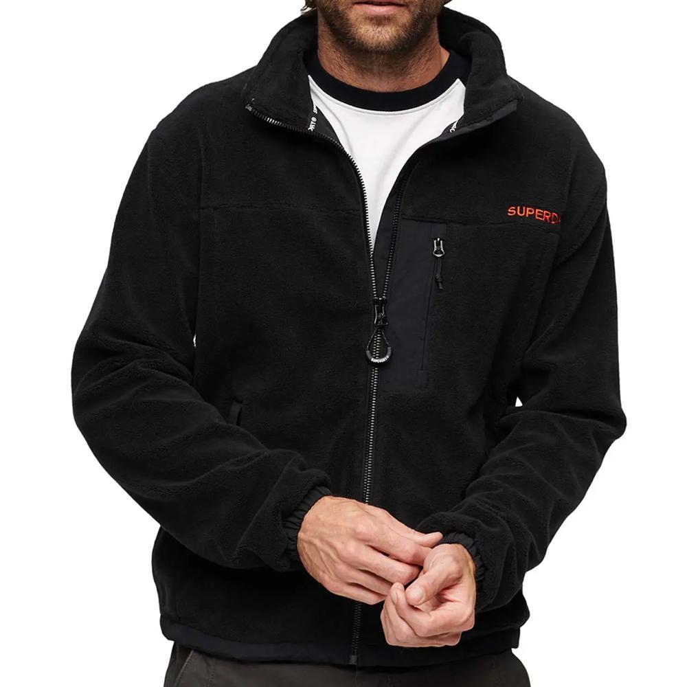 Polaire Noir Homme Superdry Code pas cher