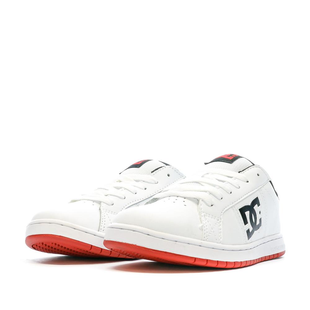 Baskets Blanches/Rouge Garçon Dc shoes Striker vue 6