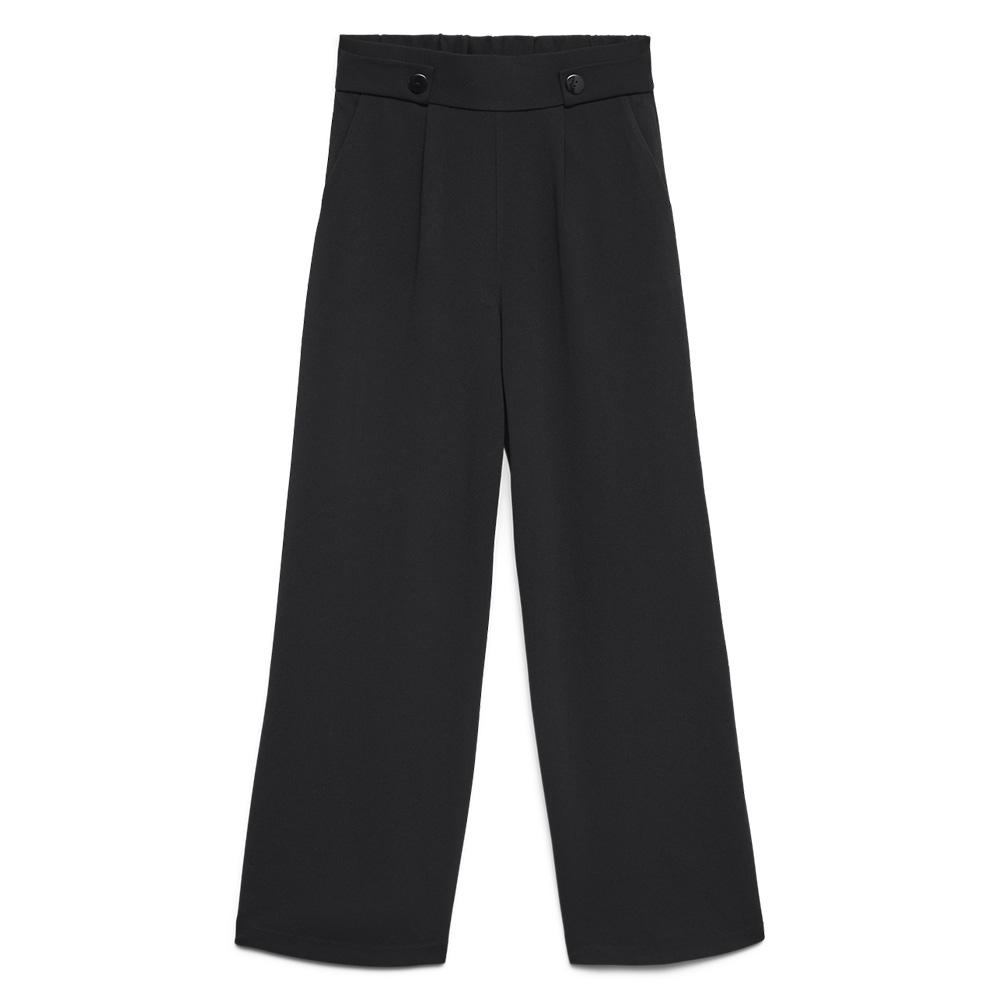 Pantalon Noir Femme Vero Moda May Button pas cher