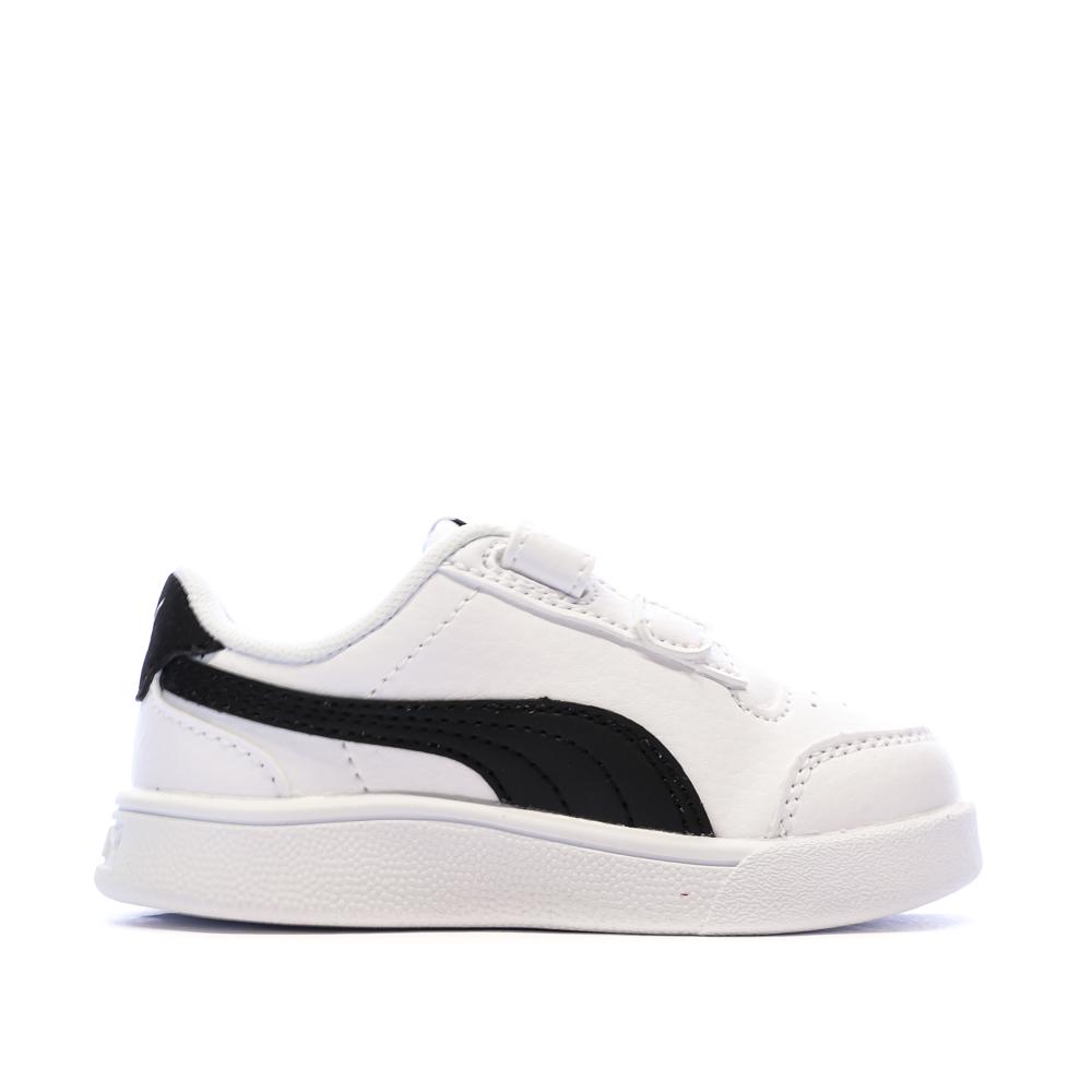 Zapatillas blancas/negras para niño Puma Shuffle ver 2