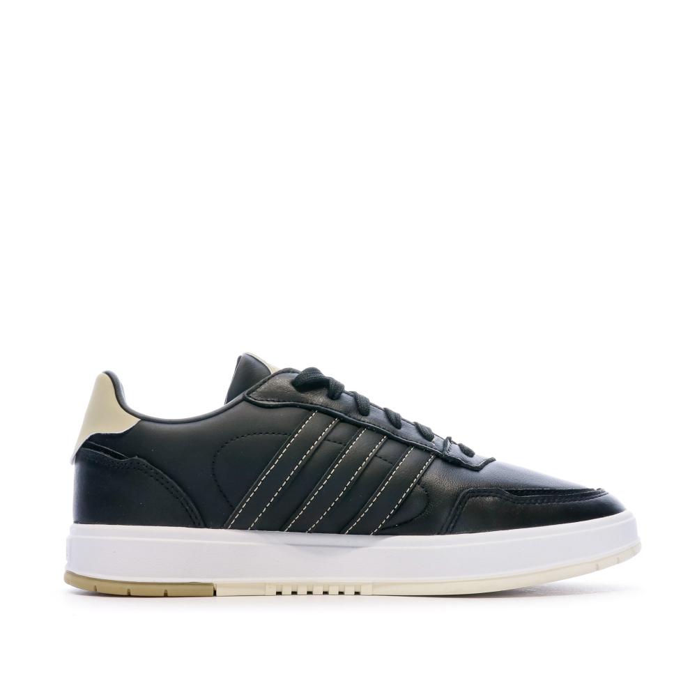 Baskets Noir/Doré Homme Adidas Courtmaster vue 2